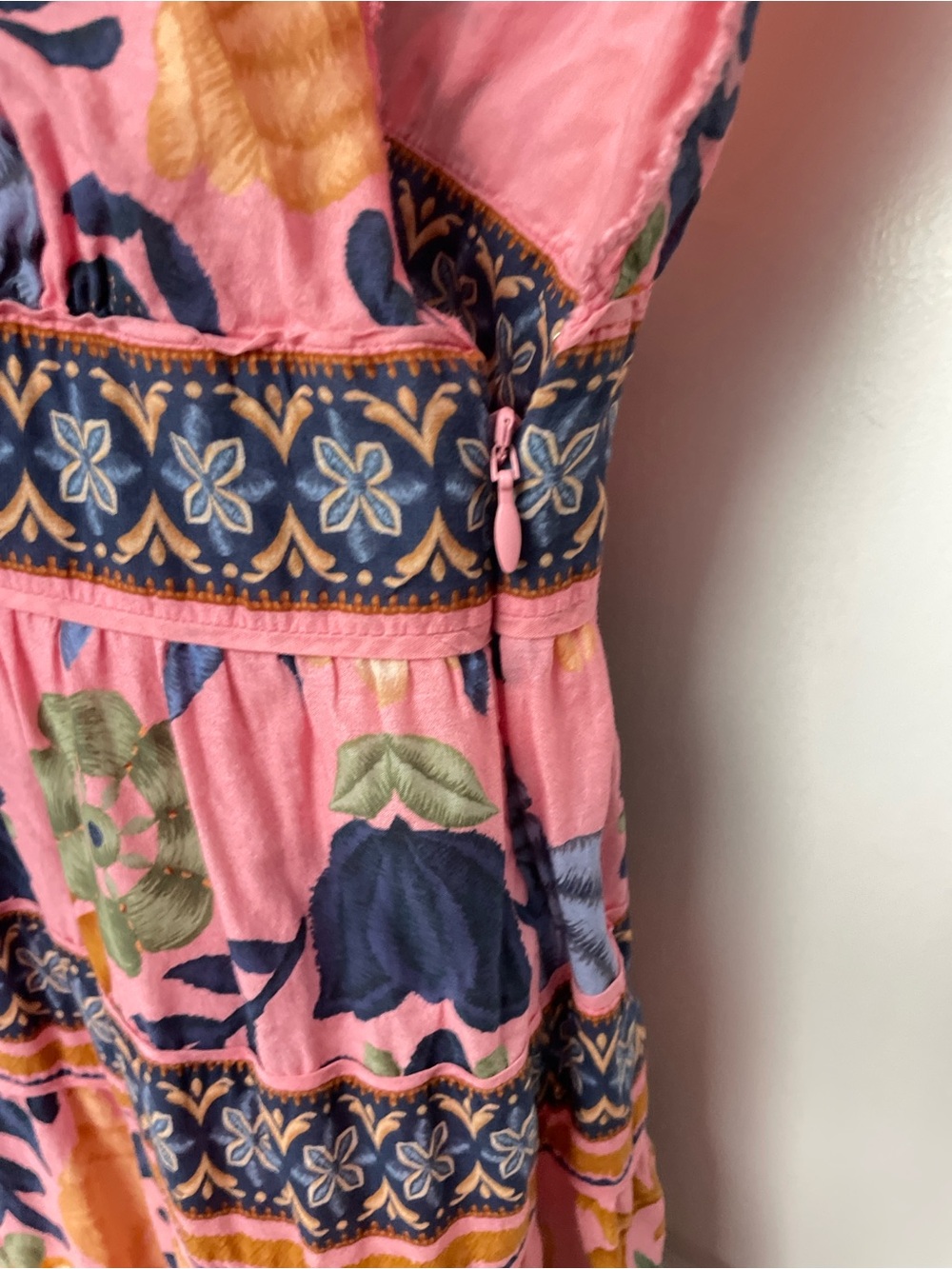 Farm rio size S Seashell Tapestry Dress Summer Floral seashell summer ocean - Picture 10 of 15